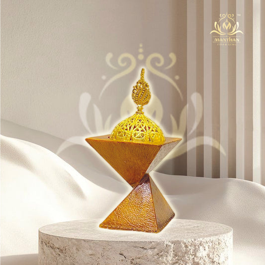 Pyramid Brown Bakhoor Burner (Non-Electric)