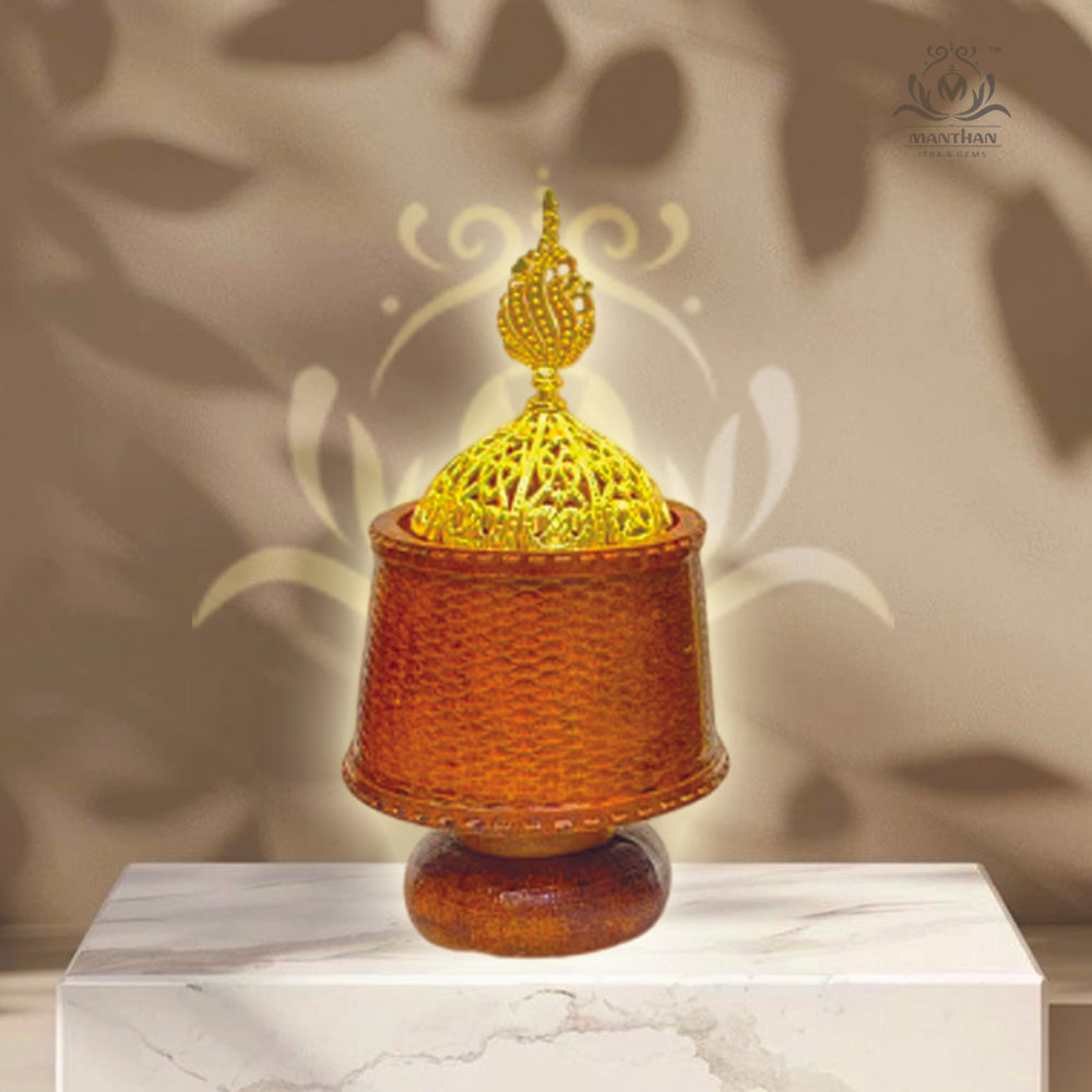Elegant Brown Bakhoor Burner (Non-Electric)