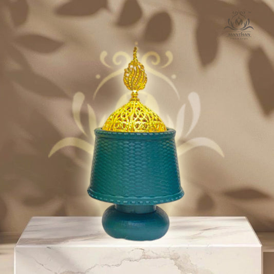 Elegant Green Bakhoor Burner (Non-Electric)