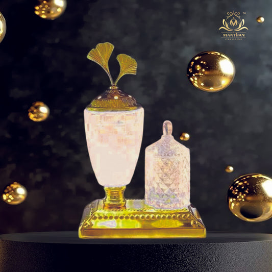 Luxury Glass Burner with Bakhoor Jar (Electric)