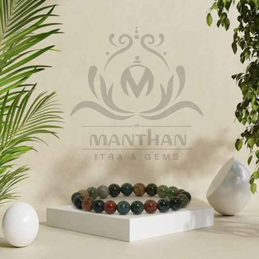 Natural Indian Bloodstone Bracelet