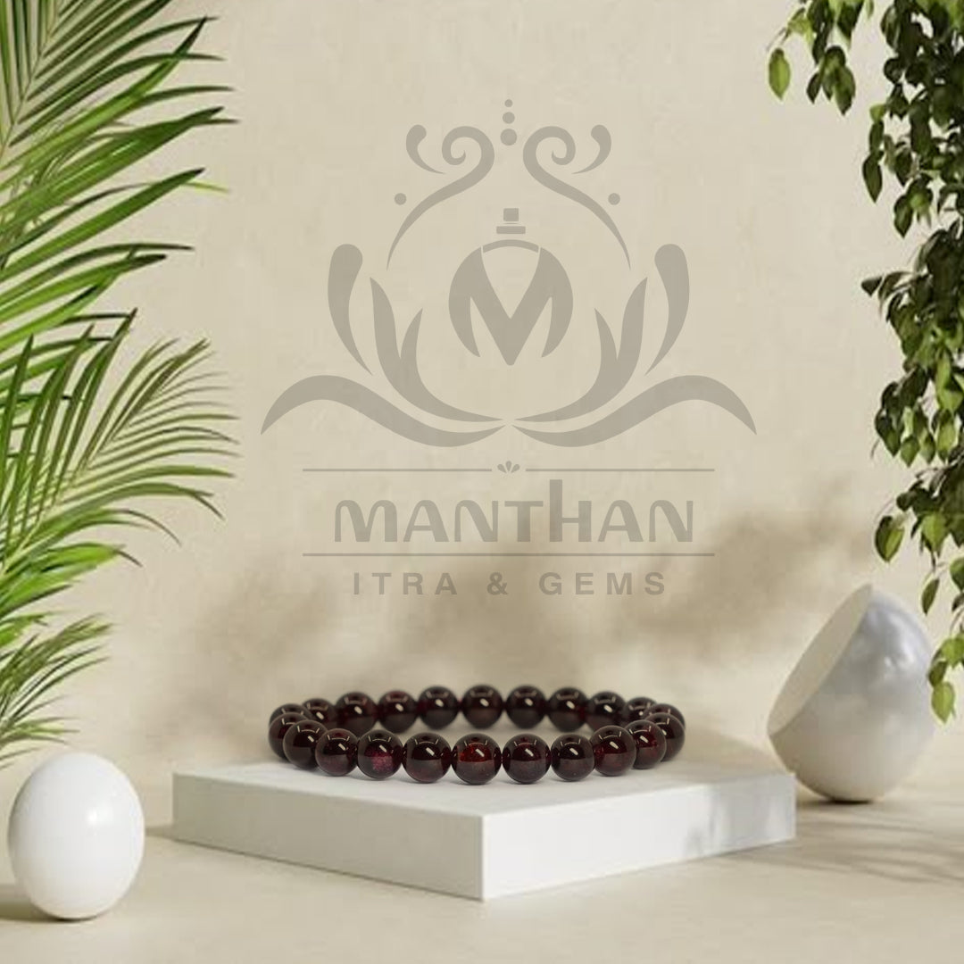 Natural Red Garnet Bracelet