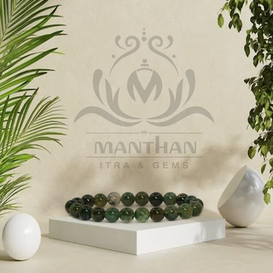 Natural Moss Agate Bracelet